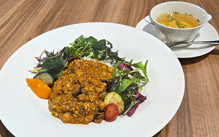 豆と豆腐のカレーライス